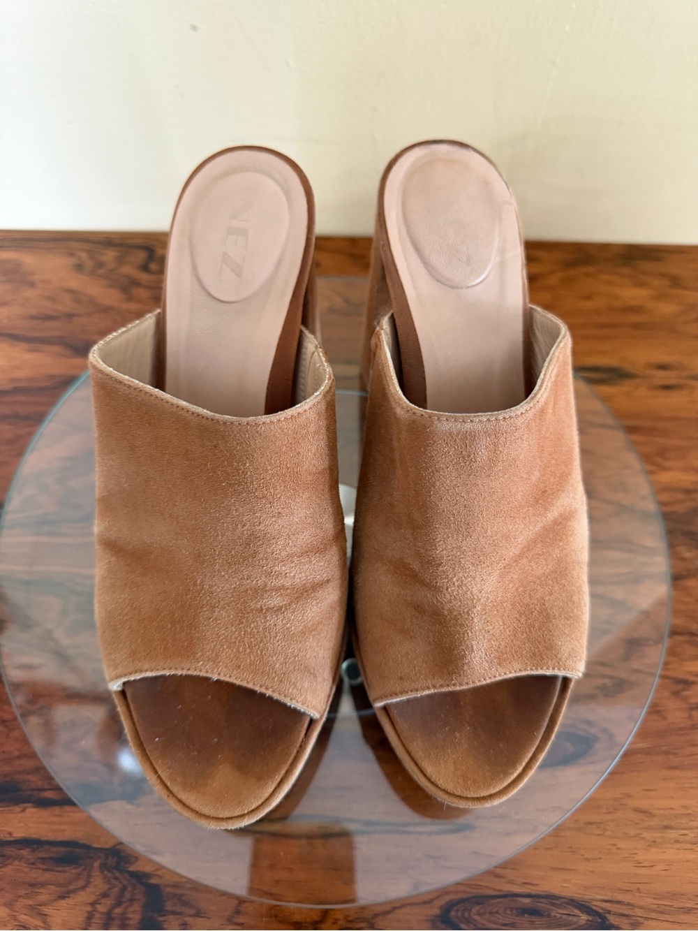 Inez Ceci Mules in toffee suede in 7 - Picture 11 of 16